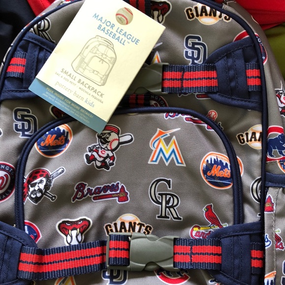 pottery barn mlb backpack large